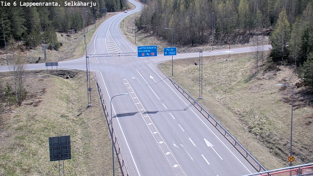 Weather Camera Image Road 6 Lappeenranta, Selkäharju, Lappeenranta, Etelä-Karjala