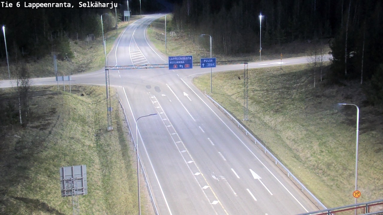 Weather Camera Image Road 6 Lappeenranta, Selkäharju, Lappeenranta, Etelä-Karjala