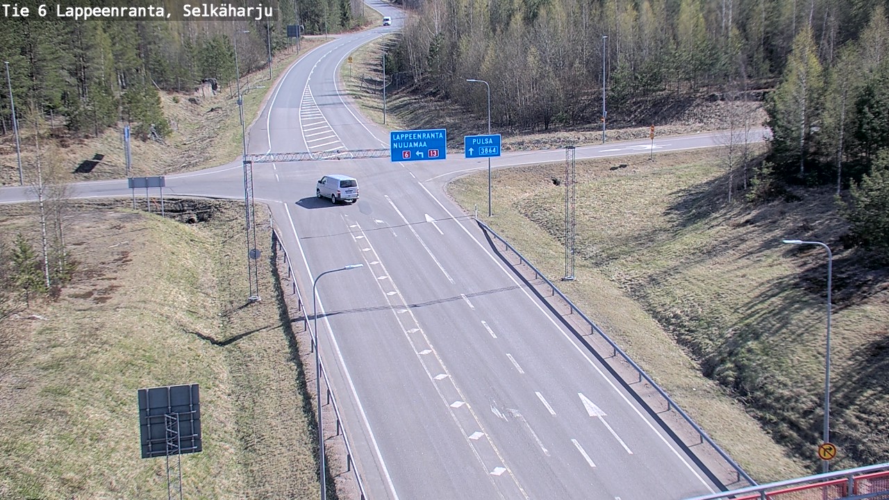 Weather Camera Image Road 6 Lappeenranta, Selkäharju, Lappeenranta, Etelä-Karjala