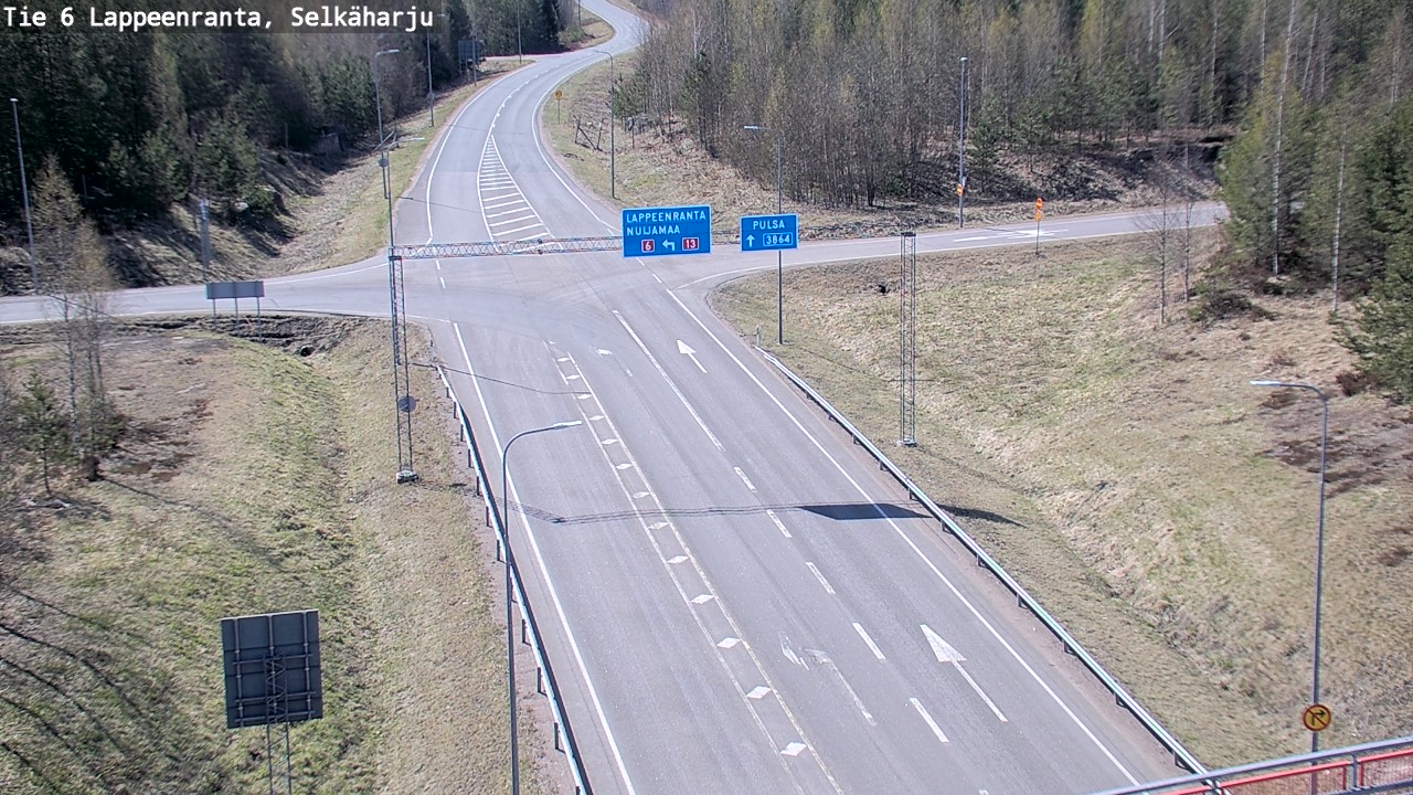 Weather Camera Image Road 6 Lappeenranta, Selkäharju, Lappeenranta, Etelä-Karjala