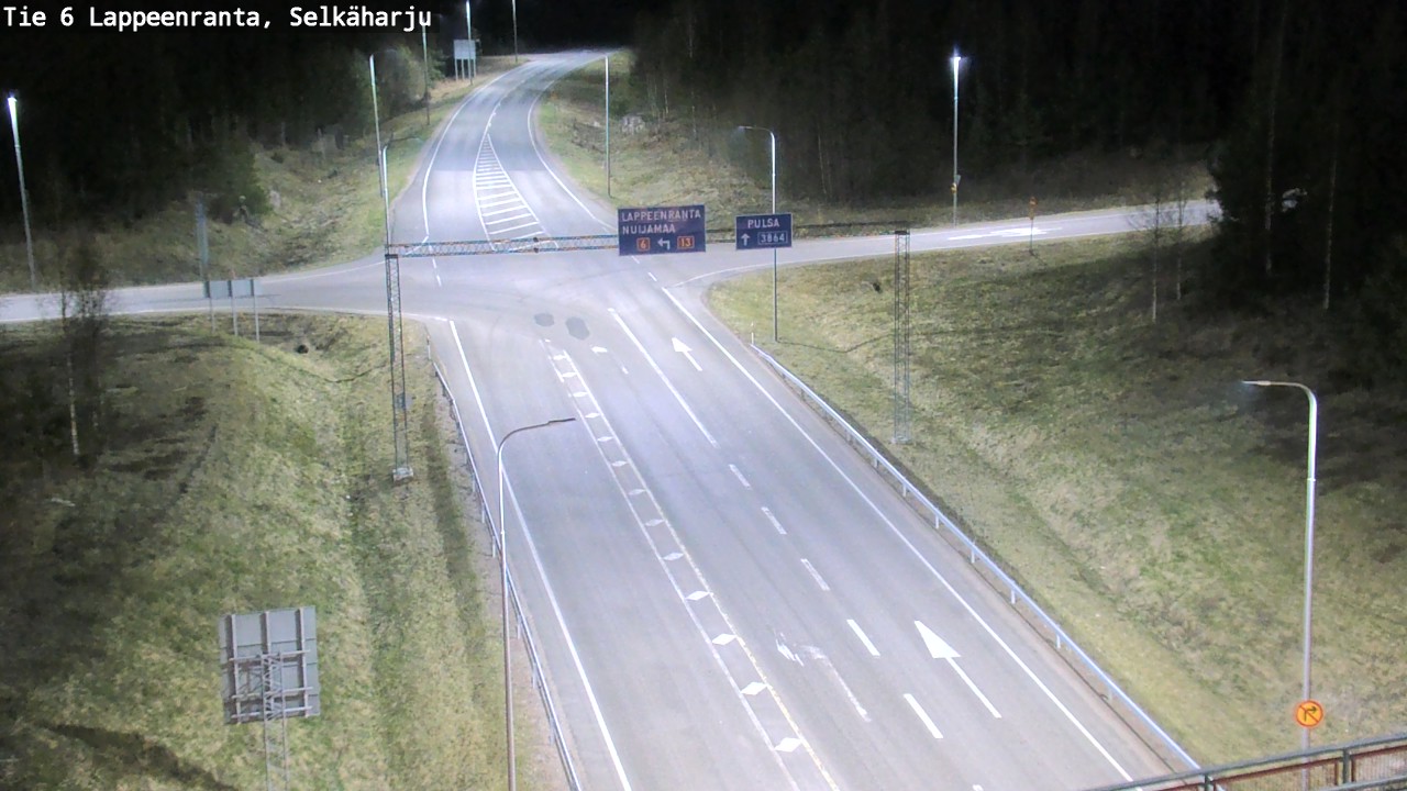 Weather Camera Image Road 6 Lappeenranta, Selkäharju, Lappeenranta, Etelä-Karjala