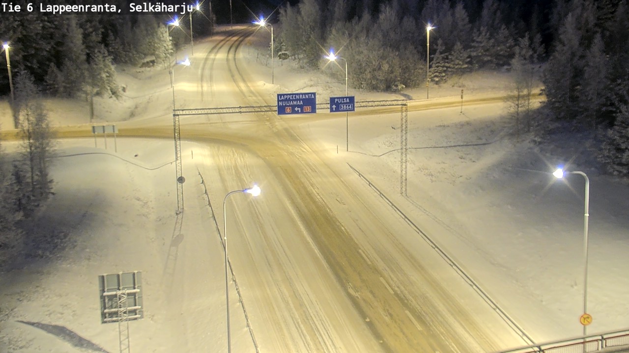 Weather Camera Image Road 6 Lappeenranta, Selkäharju, Lappeenranta, Etelä-Karjala