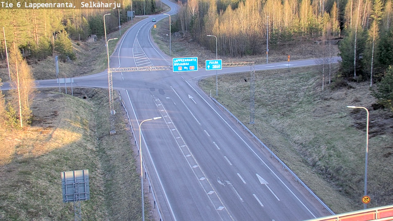 Weather Camera Image Road 6 Lappeenranta, Selkäharju, Lappeenranta, Etelä-Karjala