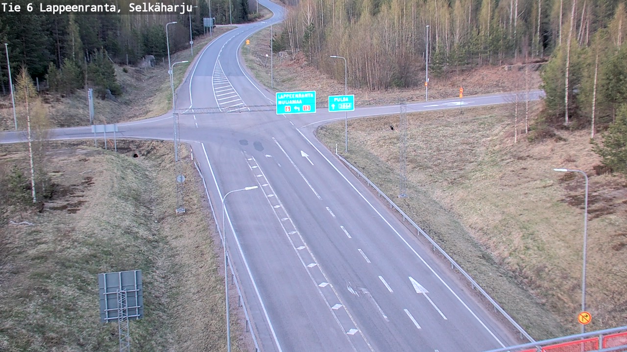 Weather Camera Image Road 6 Lappeenranta, Selkäharju, Lappeenranta, Etelä-Karjala