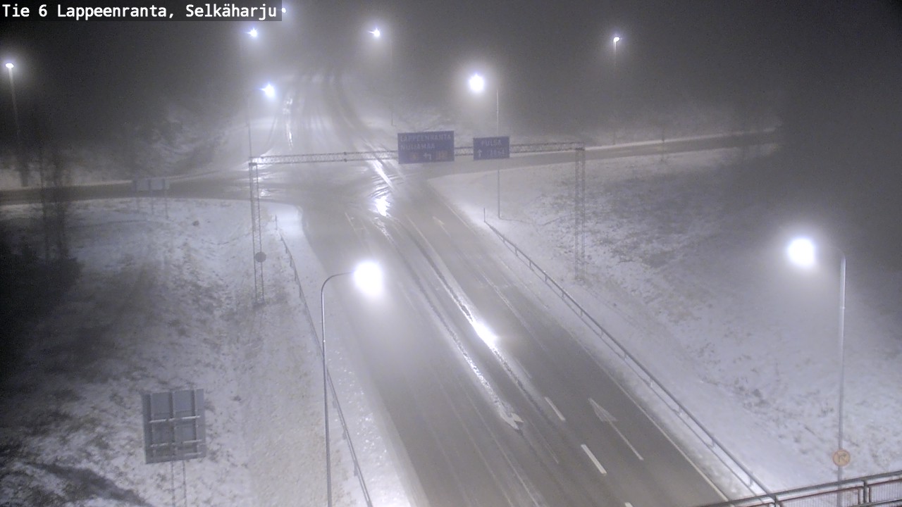Weather Camera Image Road 6 Lappeenranta, Selkäharju, Lappeenranta, Etelä-Karjala