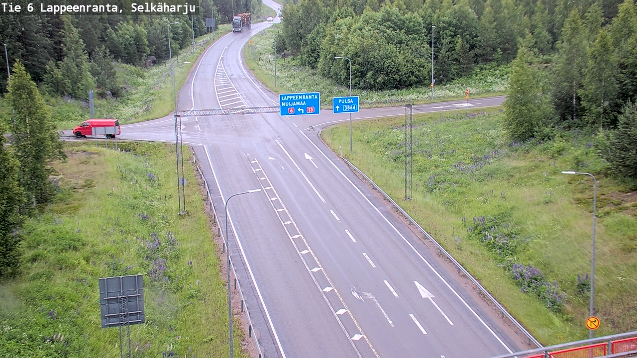 Weather Camera Image Road 6 Lappeenranta, Selkäharju, Lappeenranta, Etelä-Karjala
