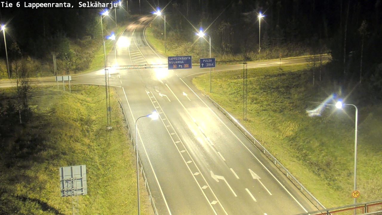 Weather Camera Image Väg 6 Villmanstrand, Selkäharju, Lappeenranta, Etelä-Karjala