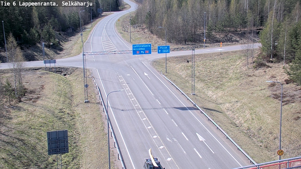 Weather Camera Image Road 6 Lappeenranta, Selkäharju, Lappeenranta, Etelä-Karjala