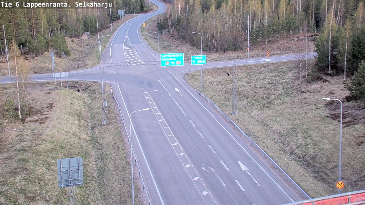 Weather Camera Image Road 6 Lappeenranta, Selkäharju, Lappeenranta, Etelä-Karjala