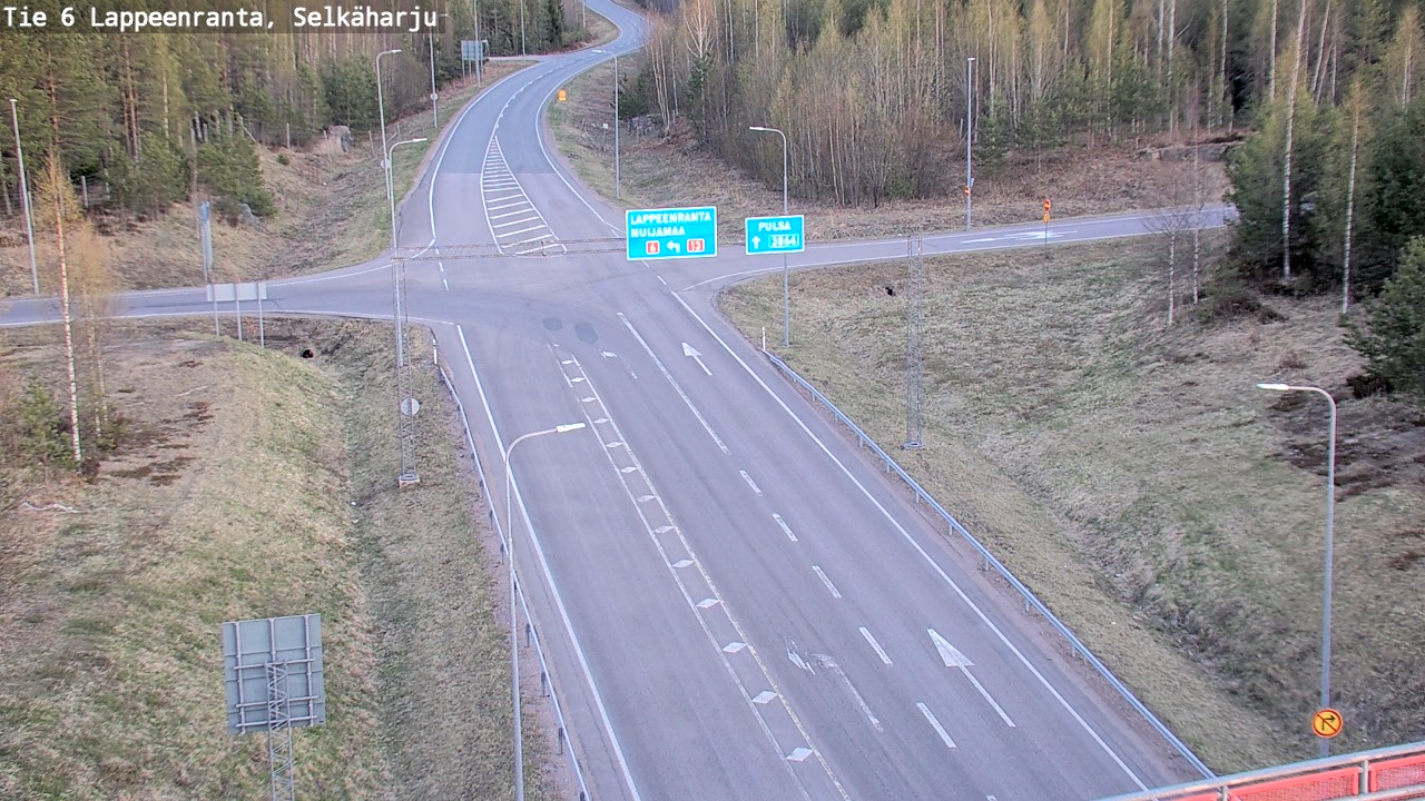 Weather Camera Image Road 6 Lappeenranta, Selkäharju, Lappeenranta, Etelä-Karjala