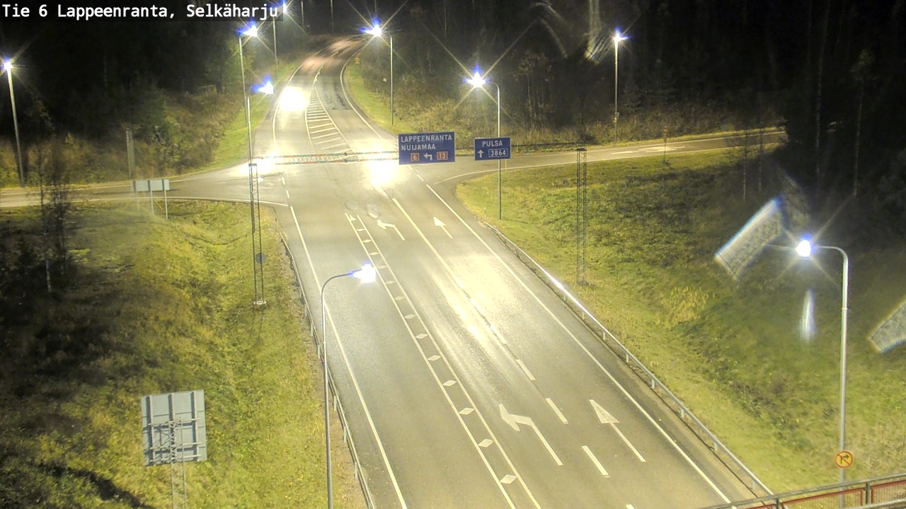 Weather Camera Image Väg 6 Villmanstrand, Selkäharju, Lappeenranta, Etelä-Karjala