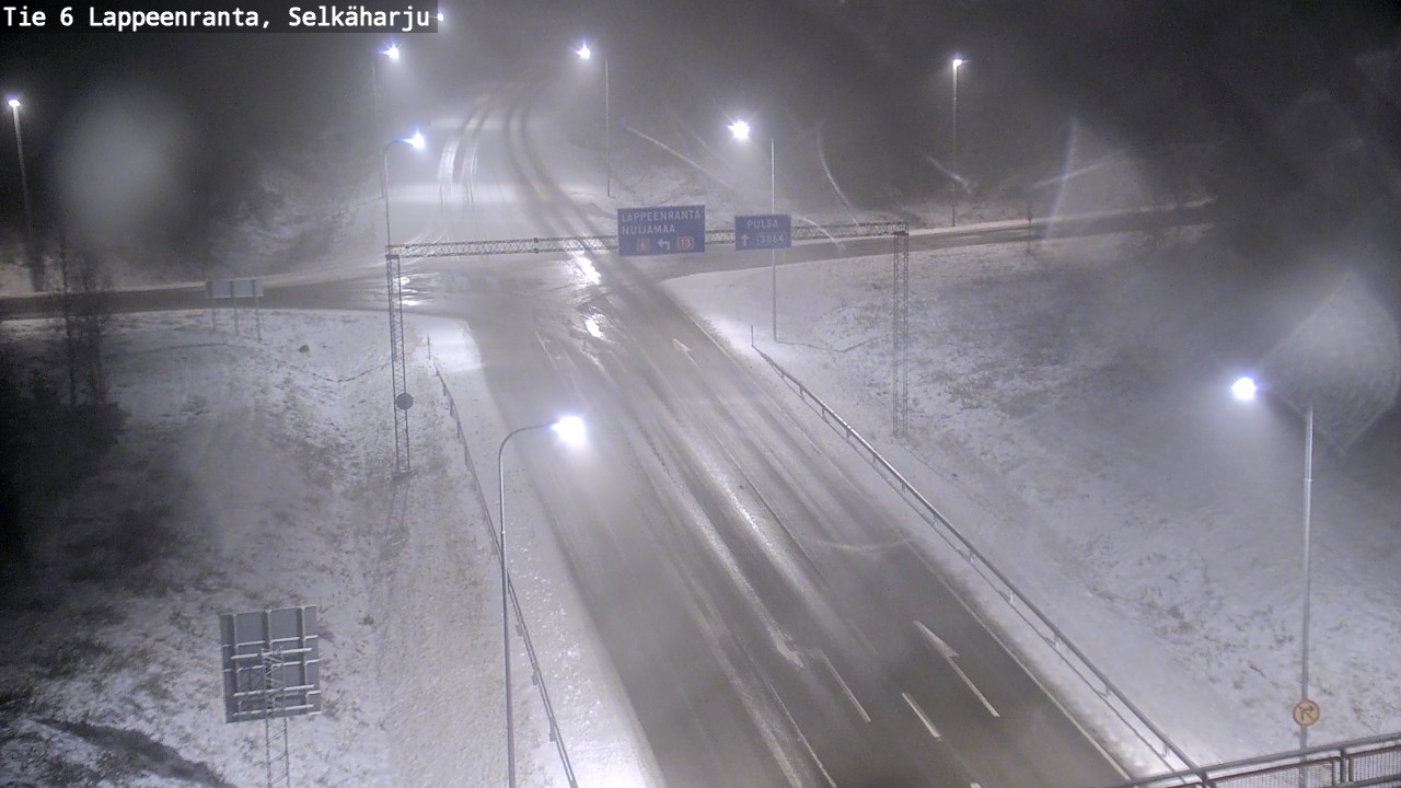 Weather Camera Image Road 6 Lappeenranta, Selkäharju, Lappeenranta, Etelä-Karjala