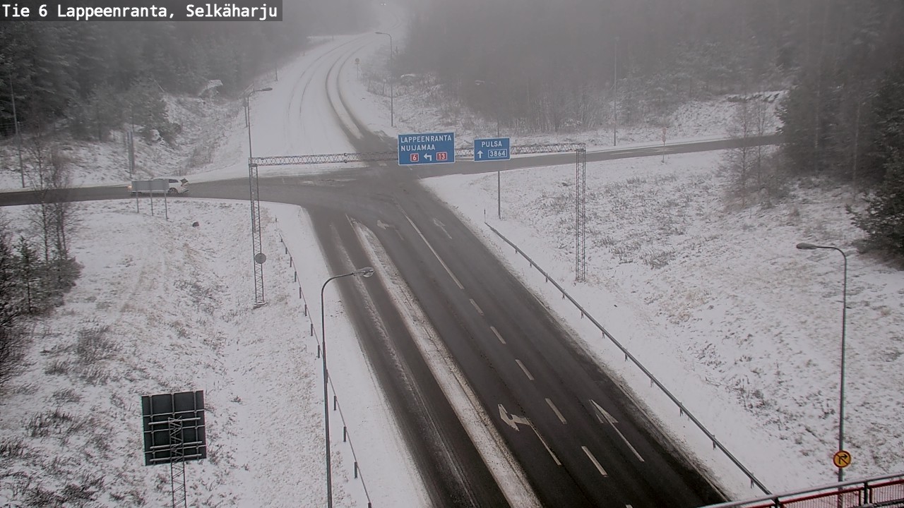 Weather Camera Image Road 6 Lappeenranta, Selkäharju, Lappeenranta, Etelä-Karjala