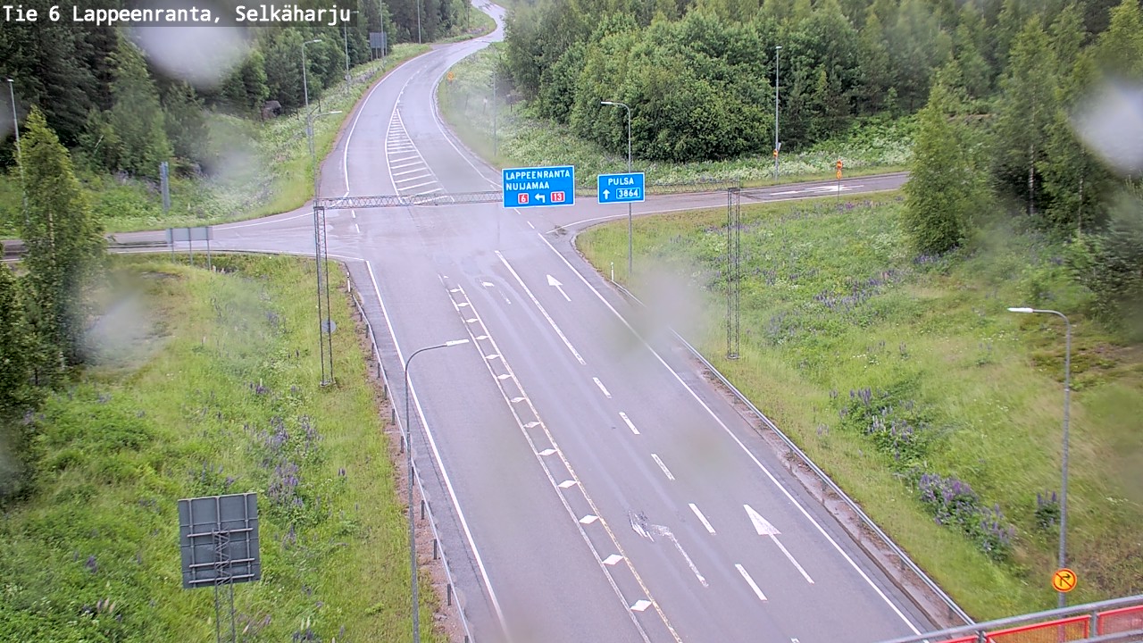 Weather Camera Image Road 6 Lappeenranta, Selkäharju, Lappeenranta, Etelä-Karjala