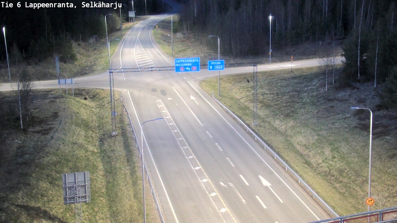 Weather Camera Image Road 6 Lappeenranta, Selkäharju, Lappeenranta, Etelä-Karjala