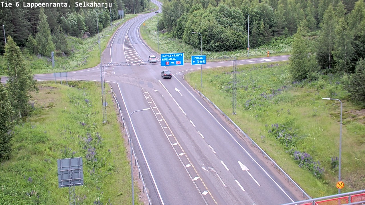 Weather Camera Image Road 6 Lappeenranta, Selkäharju, Lappeenranta, Etelä-Karjala