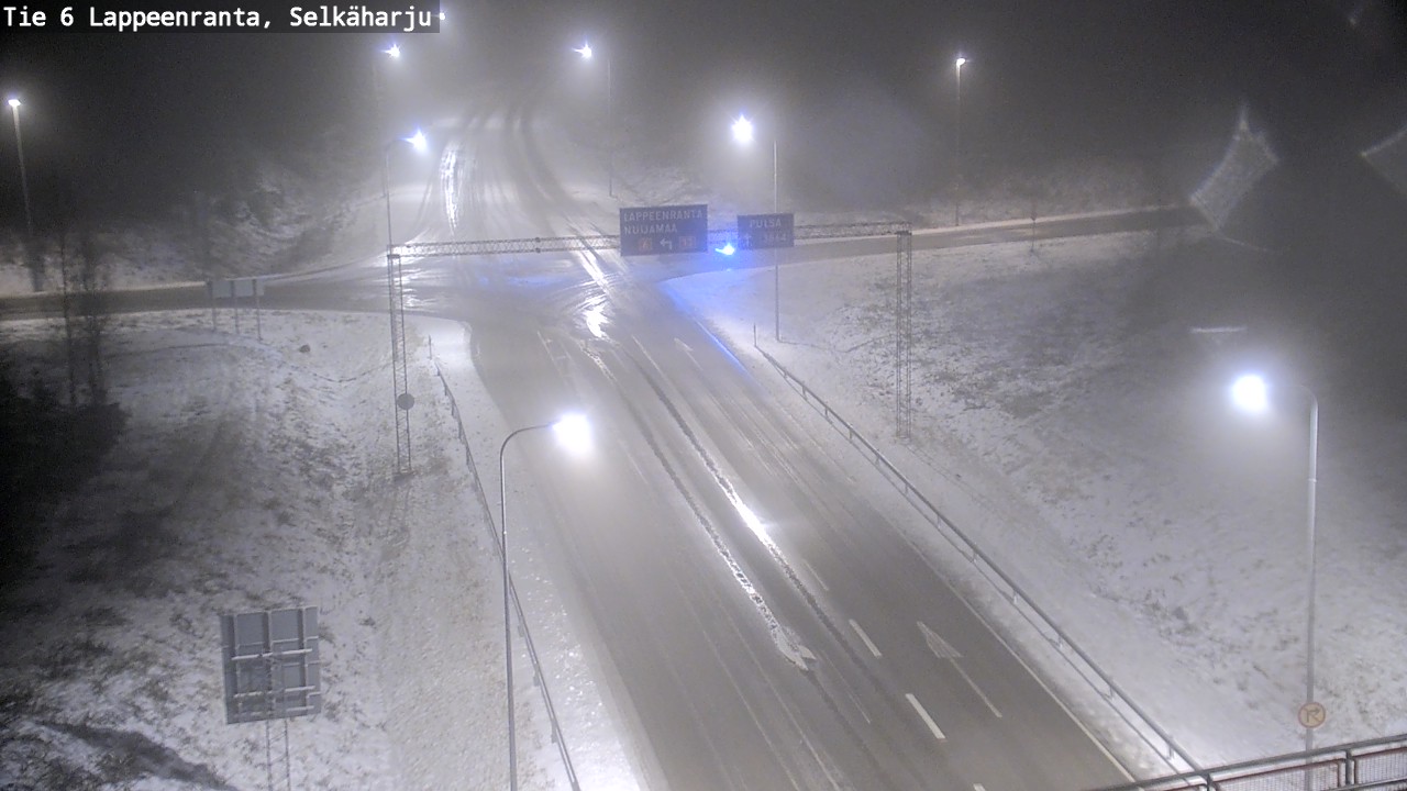Weather Camera Image Road 6 Lappeenranta, Selkäharju, Lappeenranta, Etelä-Karjala