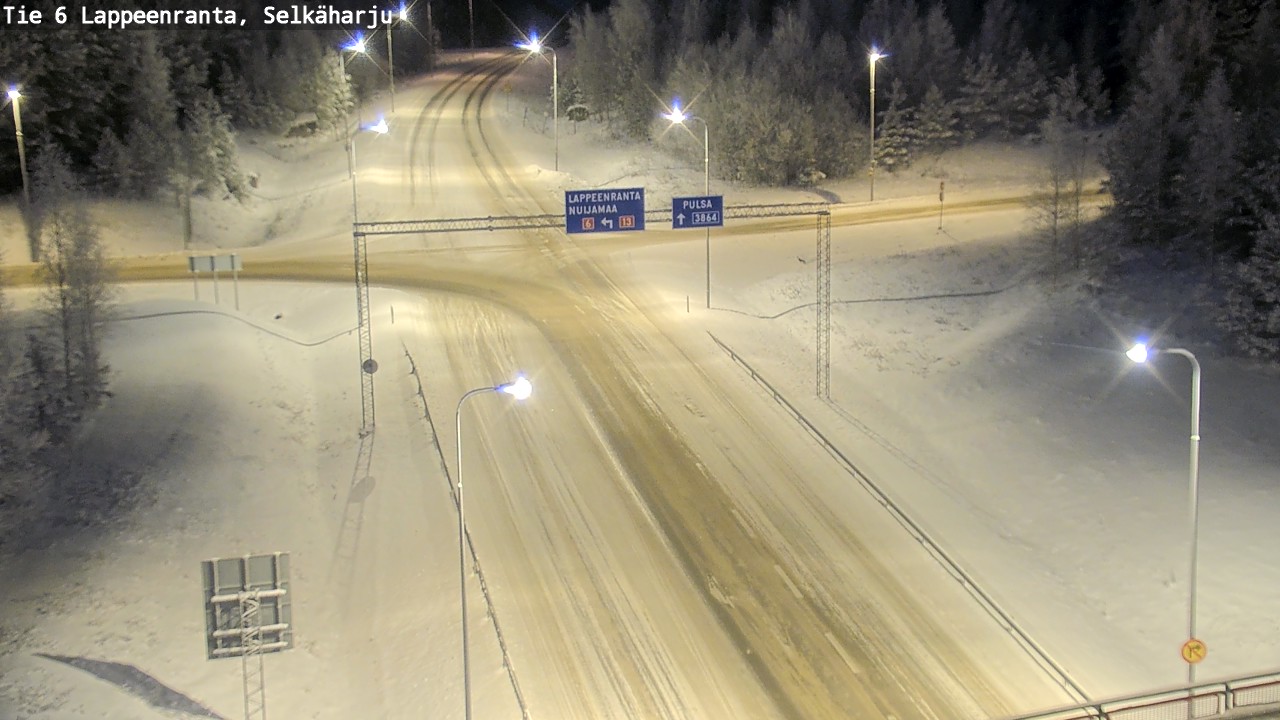 Weather Camera Image Road 6 Lappeenranta, Selkäharju, Lappeenranta, Etelä-Karjala