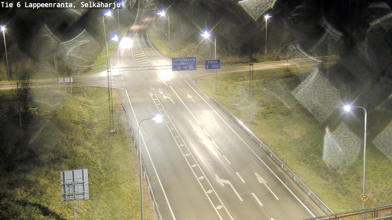 Weather Camera Image Väg 6 Villmanstrand, Selkäharju, Lappeenranta, Etelä-Karjala