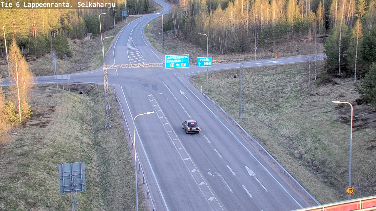 Weather Camera Image Road 6 Lappeenranta, Selkäharju, Lappeenranta, Etelä-Karjala