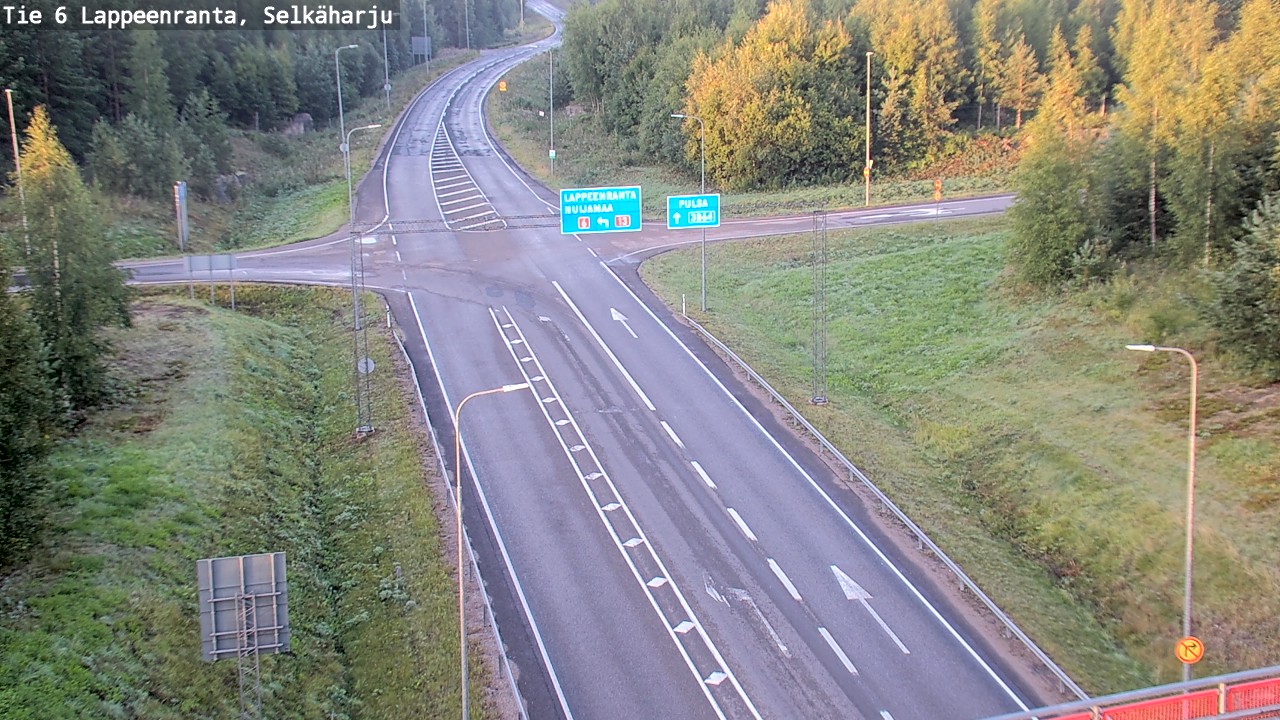 Weather Camera Image Road 6 Lappeenranta, Selkäharju, Lappeenranta, Etelä-Karjala