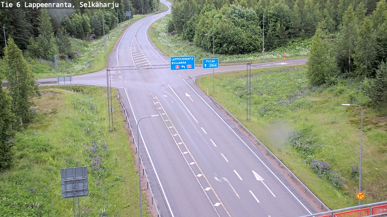 Weather Camera Image Road 6 Lappeenranta, Selkäharju, Lappeenranta, Etelä-Karjala