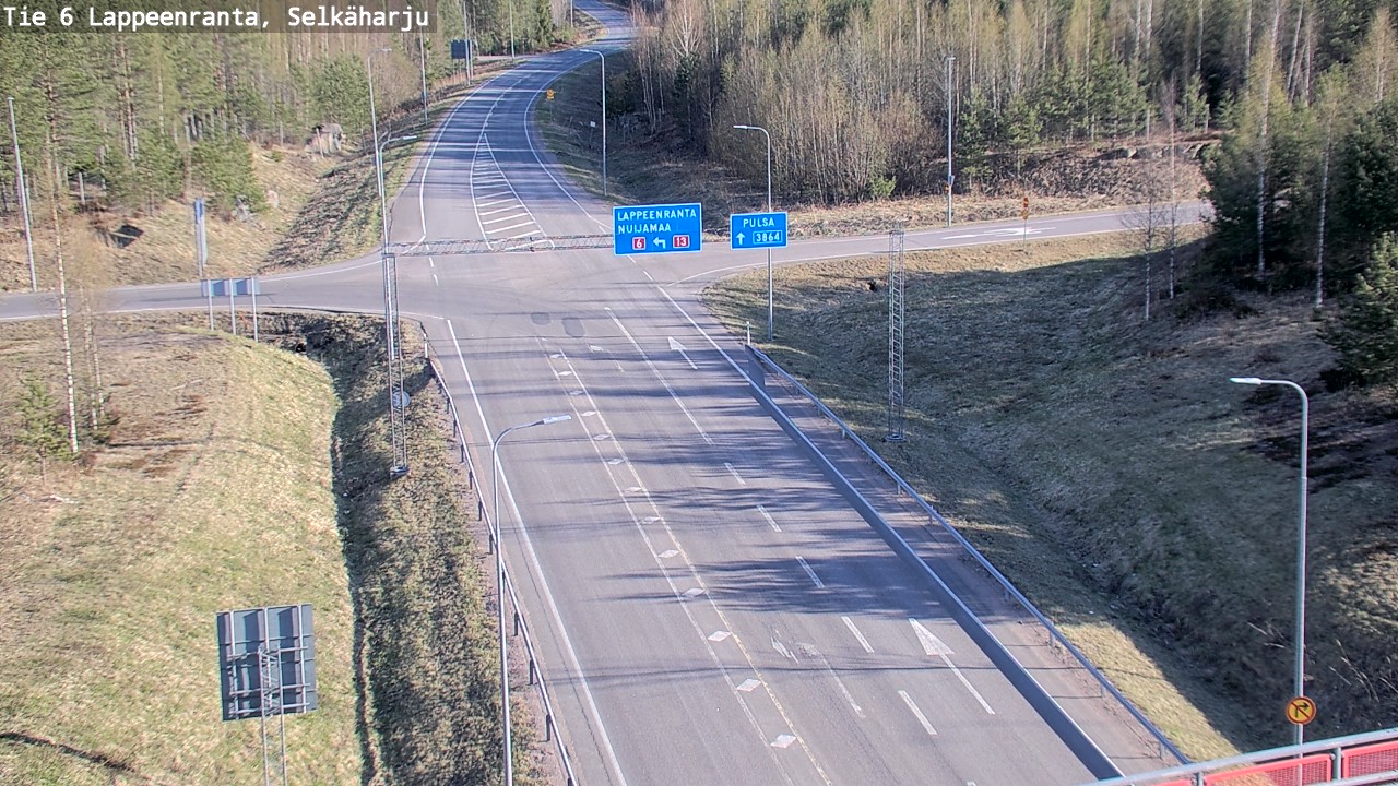 Weather Camera Image Road 6 Lappeenranta, Selkäharju, Lappeenranta, Etelä-Karjala