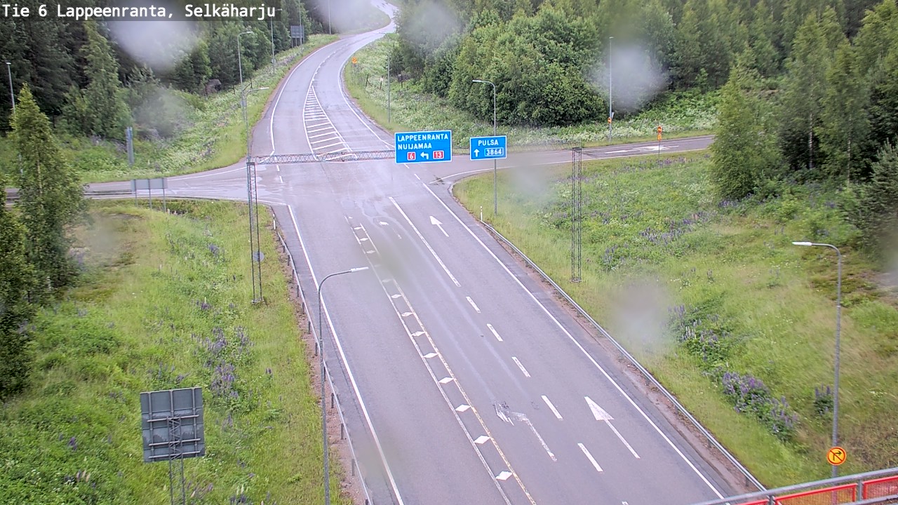 Weather Camera Image Road 6 Lappeenranta, Selkäharju, Lappeenranta, Etelä-Karjala