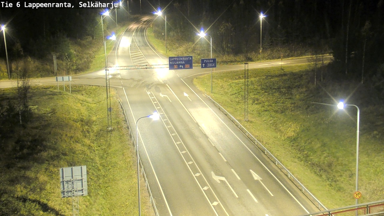 Weather Camera Image Väg 6 Villmanstrand, Selkäharju, Lappeenranta, Etelä-Karjala