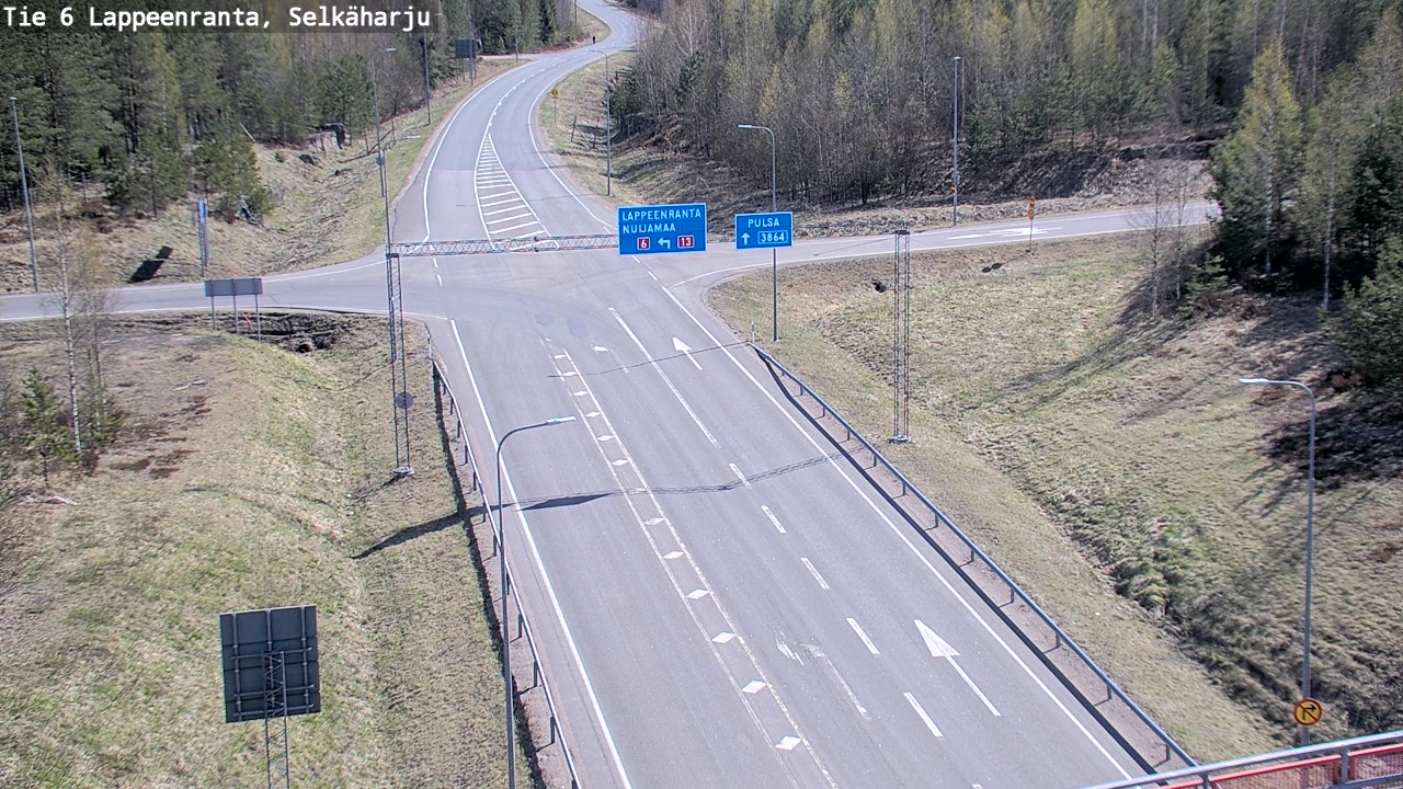 Weather Camera Image Road 6 Lappeenranta, Selkäharju, Lappeenranta, Etelä-Karjala