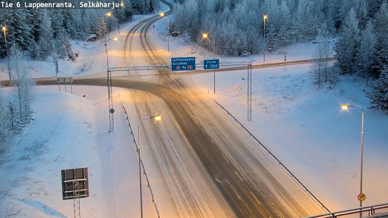 Weather Camera Image Road 6 Lappeenranta, Selkäharju, Lappeenranta, Etelä-Karjala