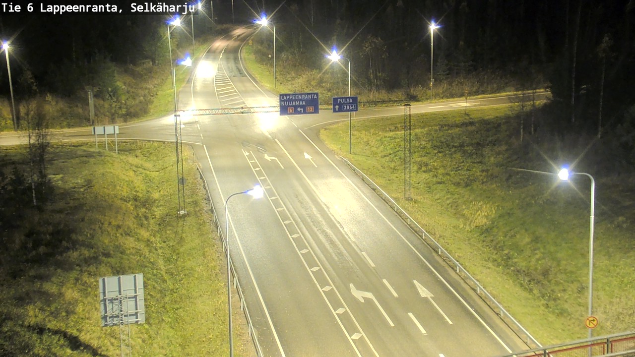 Weather Camera Image Väg 6 Villmanstrand, Selkäharju, Lappeenranta, Etelä-Karjala