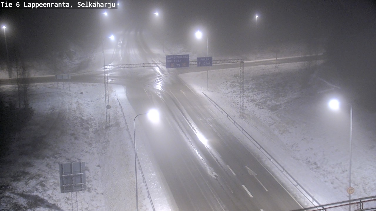 Weather Camera Image Road 6 Lappeenranta, Selkäharju, Lappeenranta, Etelä-Karjala