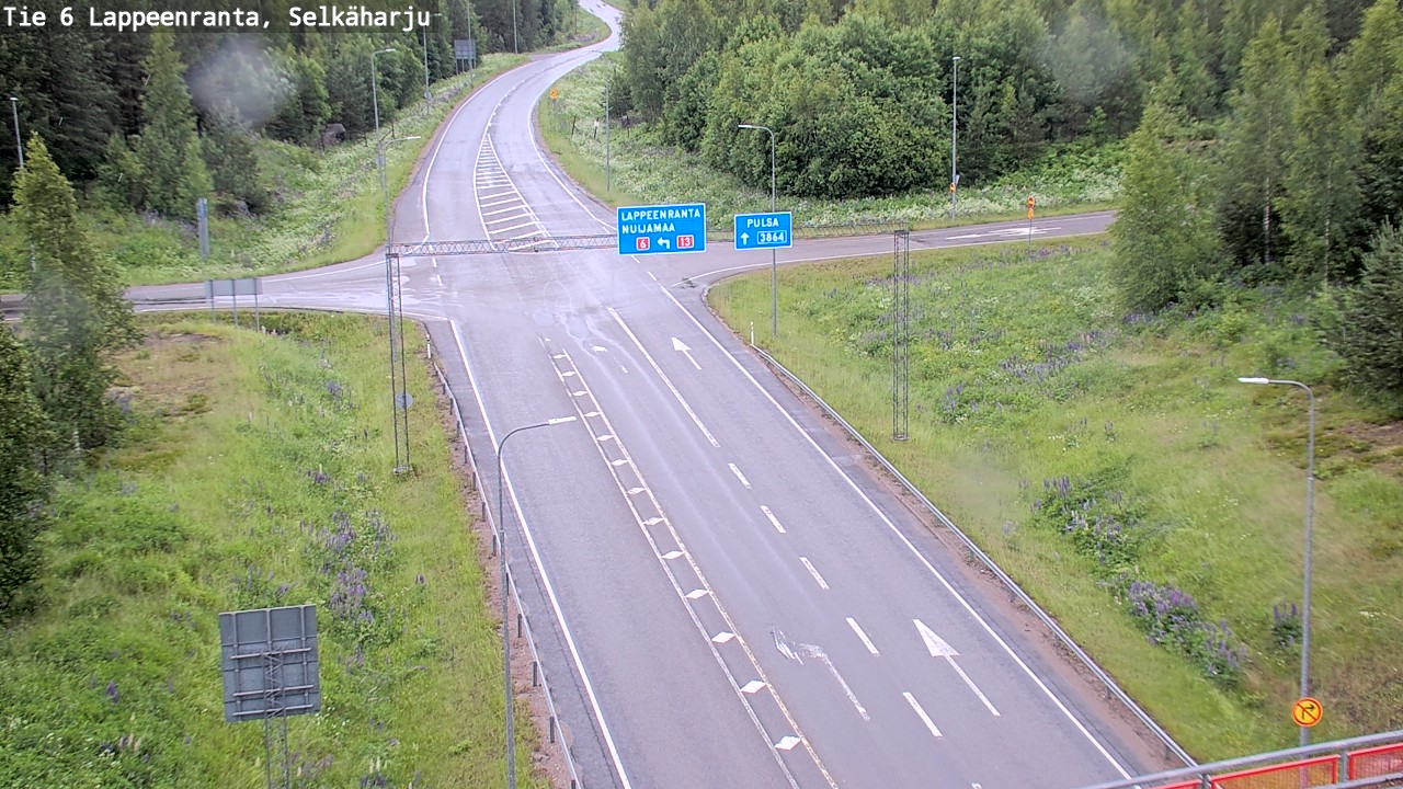 Weather Camera Image Road 6 Lappeenranta, Selkäharju, Lappeenranta, Etelä-Karjala