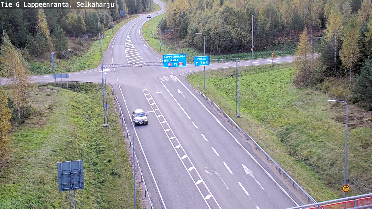 Weather Camera Image Road 6 Lappeenranta, Selkäharju, Lappeenranta, Etelä-Karjala