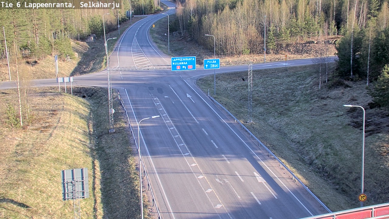 Weather Camera Image Road 6 Lappeenranta, Selkäharju, Lappeenranta, Etelä-Karjala