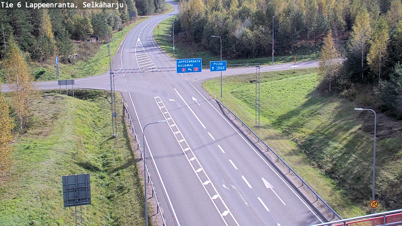 Weather Camera Image Road 6 Lappeenranta, Selkäharju, Lappeenranta, Etelä-Karjala