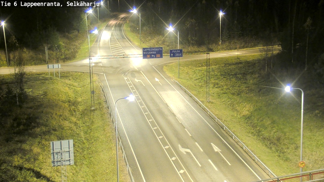 Weather Camera Image Väg 6 Villmanstrand, Selkäharju, Lappeenranta, Etelä-Karjala