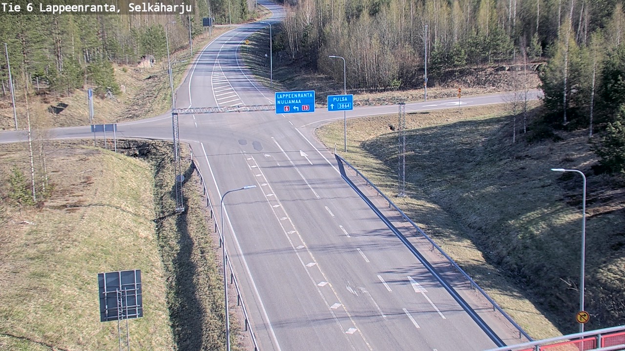Weather Camera Image Road 6 Lappeenranta, Selkäharju, Lappeenranta, Etelä-Karjala