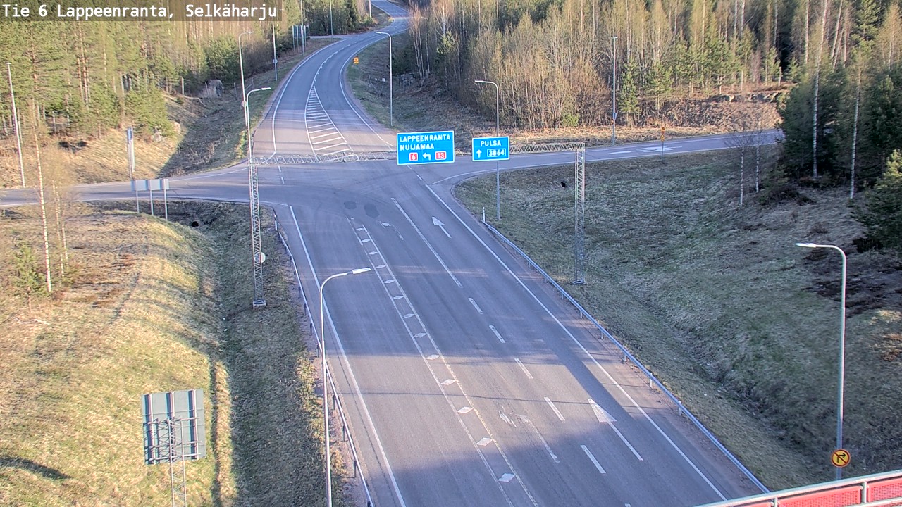 Weather Camera Image Road 6 Lappeenranta, Selkäharju, Lappeenranta, Etelä-Karjala