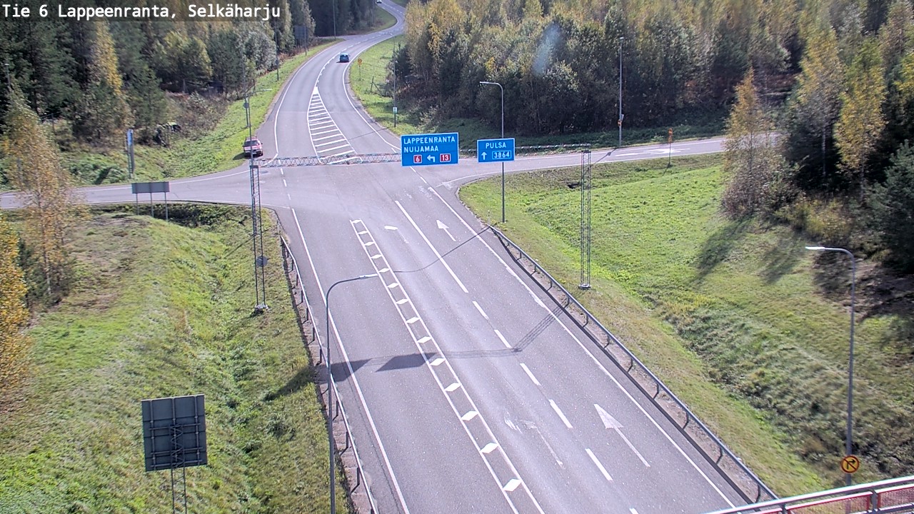 Weather Camera Image Road 6 Lappeenranta, Selkäharju, Lappeenranta, Etelä-Karjala