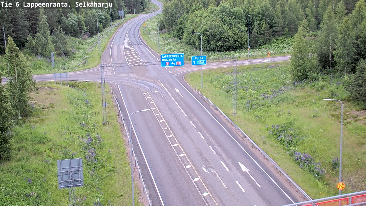 Weather Camera Image Road 6 Lappeenranta, Selkäharju, Lappeenranta, Etelä-Karjala