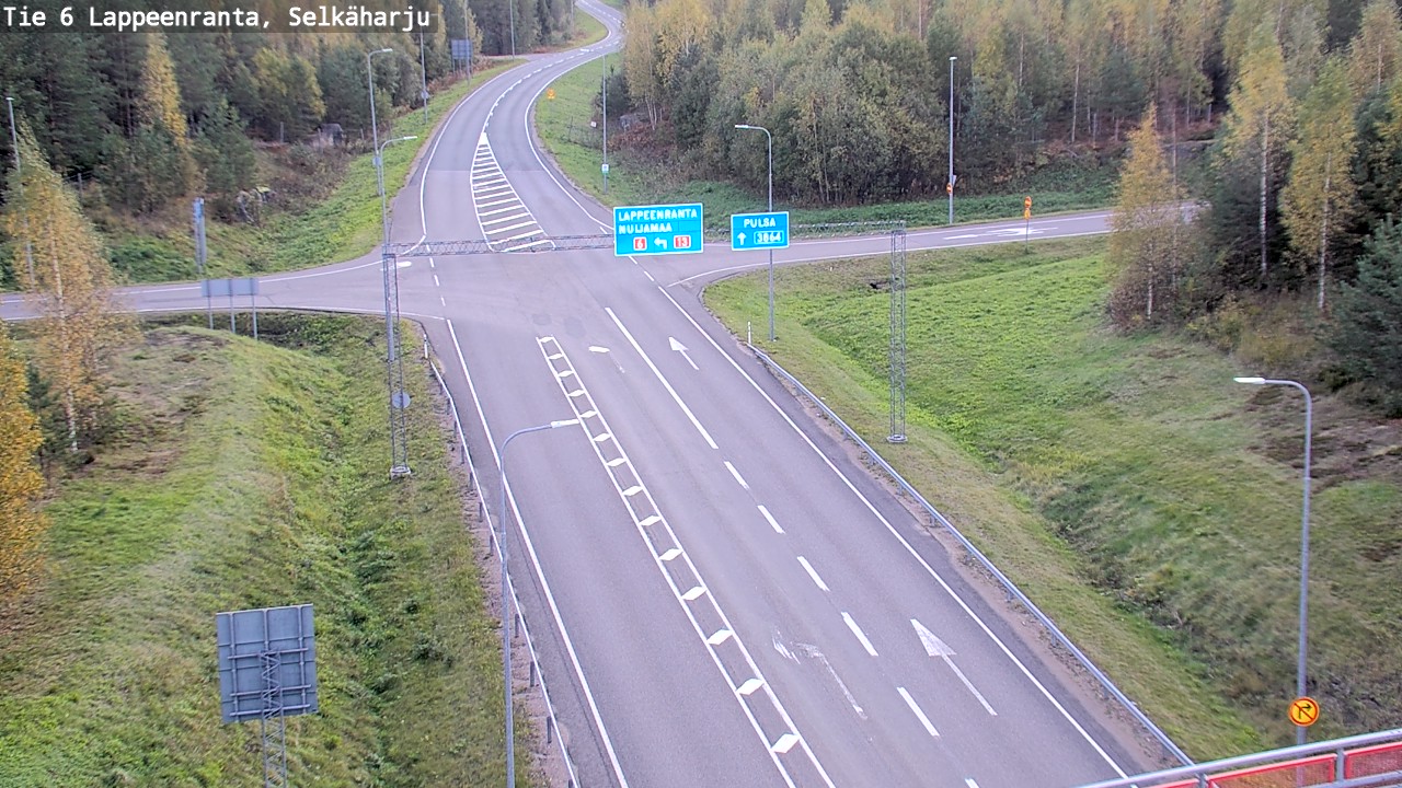 Weather Camera Image Road 6 Lappeenranta, Selkäharju, Lappeenranta, Etelä-Karjala