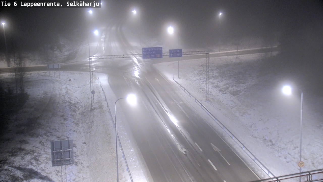 Weather Camera Image Road 6 Lappeenranta, Selkäharju, Lappeenranta, Etelä-Karjala