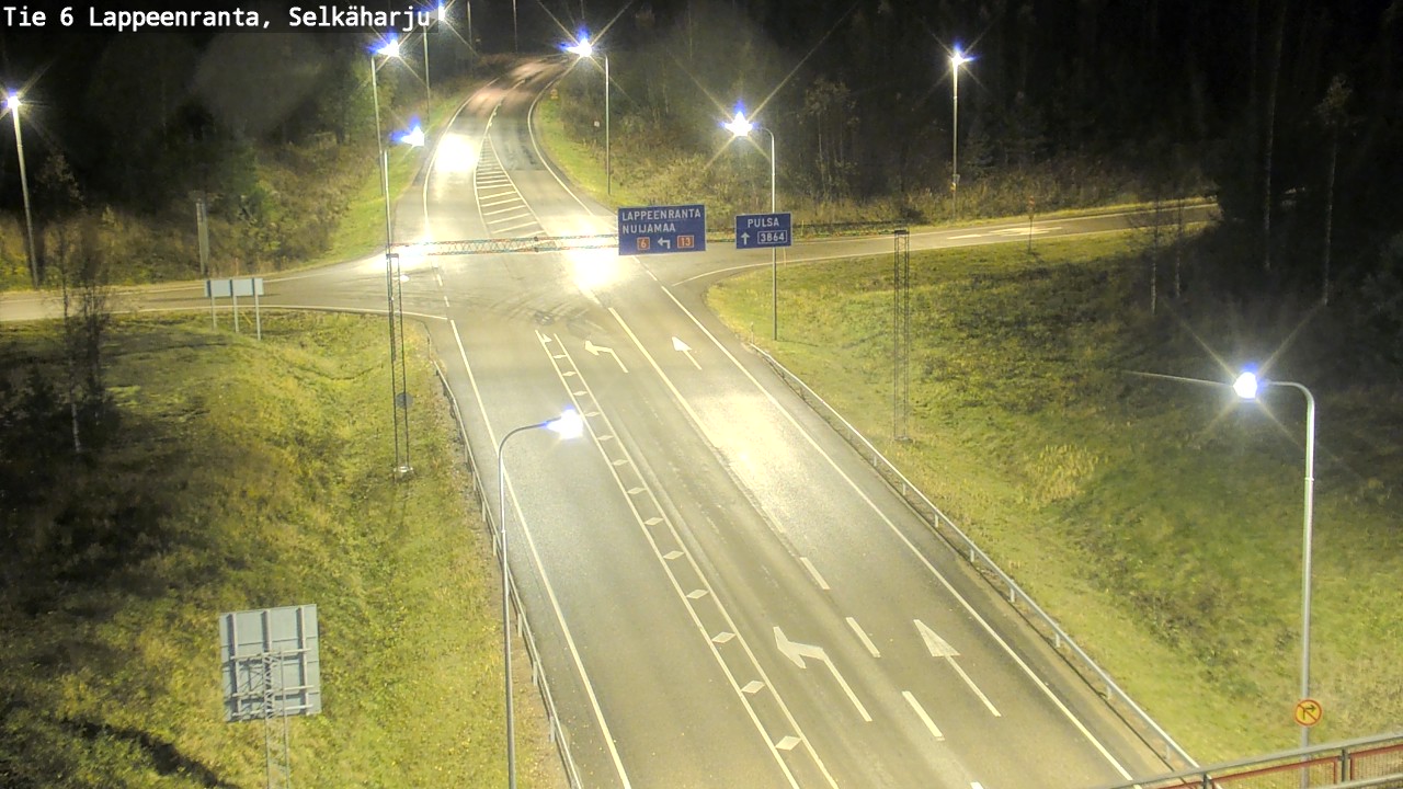 Weather Camera Image Väg 6 Villmanstrand, Selkäharju, Lappeenranta, Etelä-Karjala