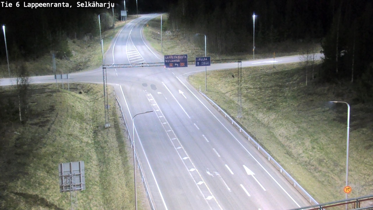 Weather Camera Image Road 6 Lappeenranta, Selkäharju, Lappeenranta, Etelä-Karjala