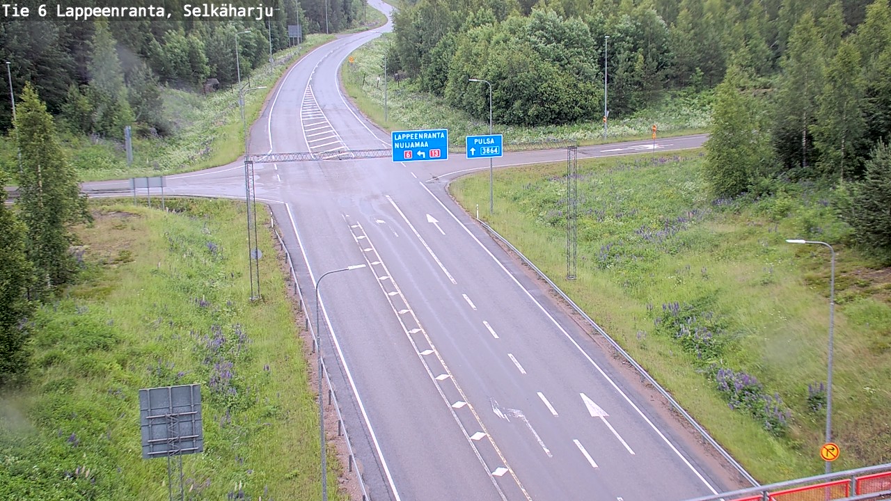 Weather Camera Image Road 6 Lappeenranta, Selkäharju, Lappeenranta, Etelä-Karjala