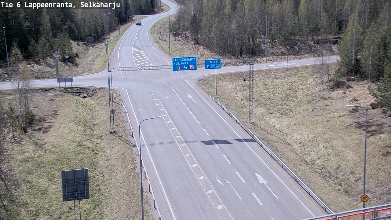 Weather Camera Image Road 6 Lappeenranta, Selkäharju, Lappeenranta, Etelä-Karjala