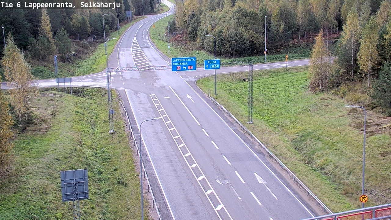 Weather Camera Image Road 6 Lappeenranta, Selkäharju, Lappeenranta, Etelä-Karjala