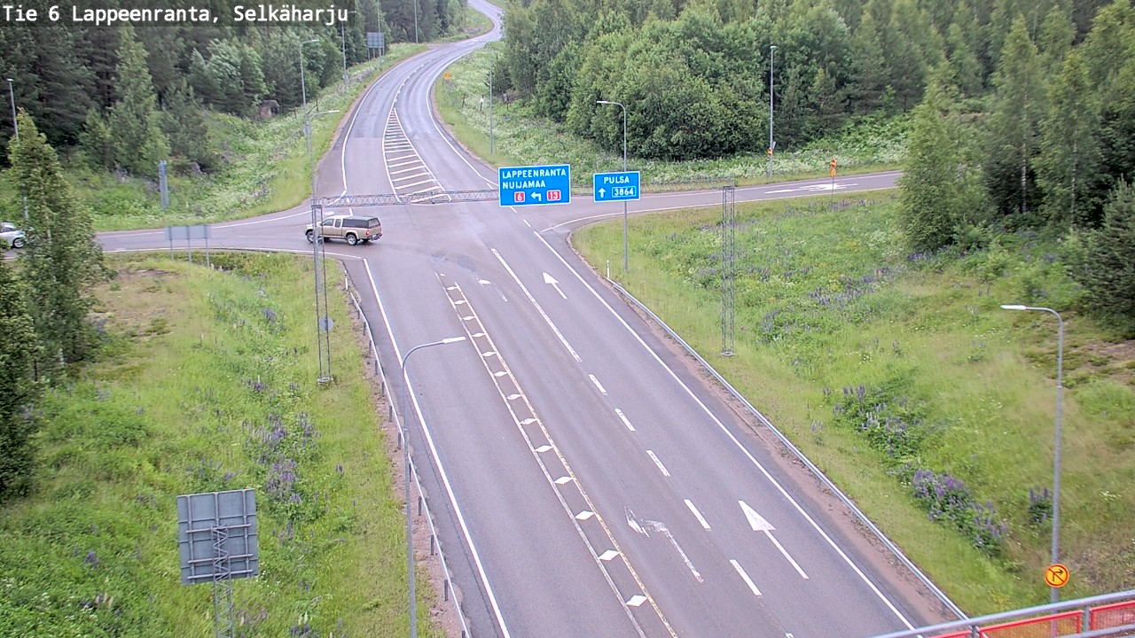 Weather Camera Image Road 6 Lappeenranta, Selkäharju, Lappeenranta, Etelä-Karjala